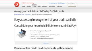 EasiPay & eStatements | Credit Card Payments | OCBC - OCBC Bank