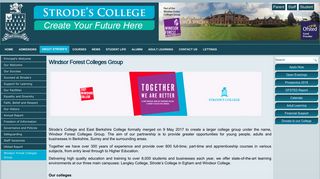 Windsor Forest Colleges Group - Strode's College