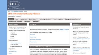 General - CETL: Information for Faculty - Library Research Guides at ...