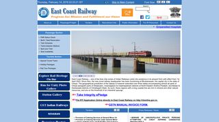 Employee Login - East Coast Railway - Indian Railway