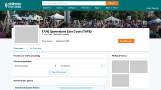 TAFE Queensland East Coast, Australia | Shiksha.com