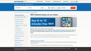 Wi-Fi Broadband Internet Access on the Train | East Midlands Trains
