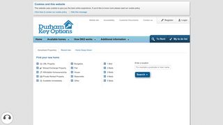 see property search page - Find your new home - Durham Key Options
