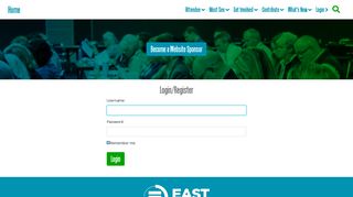 Login/Register : EAST Conference