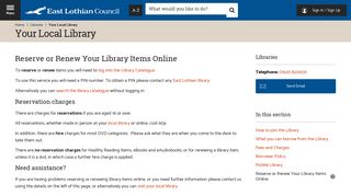 Your Local Library - East Lothian Council