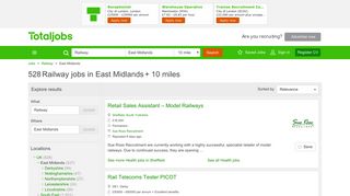 Railway Jobs in East Midlands | Railway Job Vacancies East Midlands ...