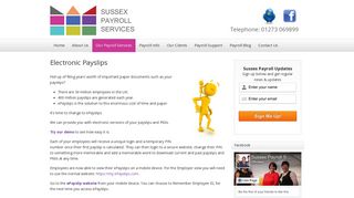 Electronic Payslips - Sussex Payroll Services
