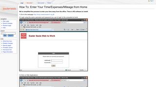 How To: Enter Your Time/Expenses/Mileage from Home - Easter Seals ...