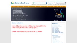 EBL Internet Banking - Eastern Bank Limited