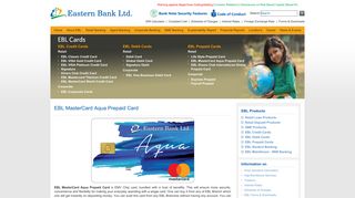 EBL MasterCard Aqua Prepaid Card - Eastern Bank Limited