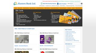 EBL VISA Platinum Credit Card - Eastern Bank Limited