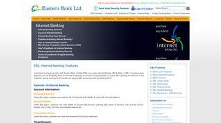 Internet Banking - Eastern Bank Limited