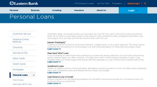 Personal Loans | Eastern Bank