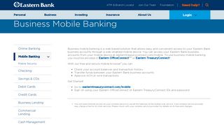 Business Mobile Banking | Eastern Bank