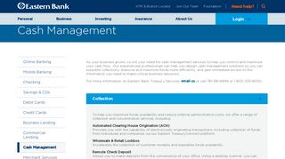 Cash Management | Eastern Bank