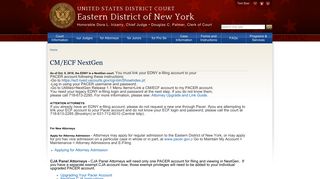 CM/ECF NextGen | Eastern District of New York | United States District ...
