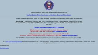 SDNY CM/ECF NextGen Version 1.2-U.S. District Court