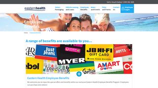 Employee Benefits | Eastern Health