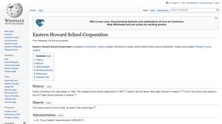 Eastern Howard School Corporation - Wikipedia
