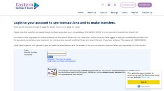Account Access - Eastern Savings and Loans