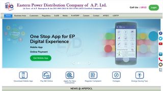 Online Services - Eastern Power Distribution Company Of AP Ltd