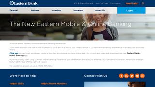 The New Eastern Mobile & Online Banking | Eastern Bank