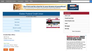 Eastex Federal Credit Union - Evadale, TX - Credit Unions Online