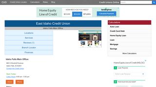 East Idaho Credit Union - Idaho Falls, ID - Credit Unions Online