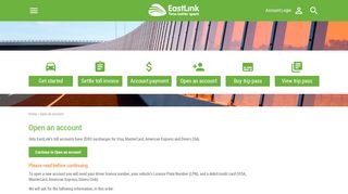Open an account - EastLink
