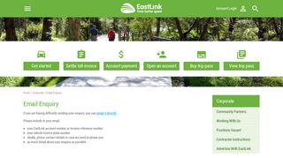 Email Enquiry - EastLink