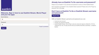 Eastlink Stream (Sign In) - My Eastlink
