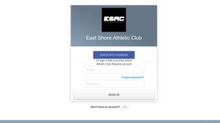 East Shore Athletic Club - Login - Perkville