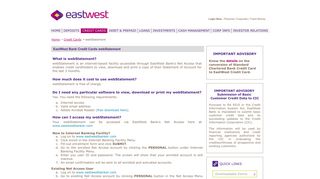 EastWest Bank | Credit Cards | Webstatement FAQ ...