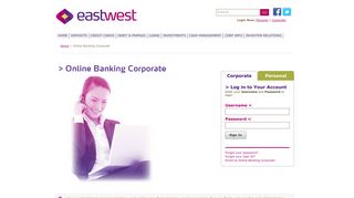EastWest | Online Banking Corporate