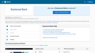 Eastwood Bank: Login, Bill Pay, Customer Service and Care Sign-In