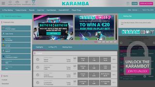 Online Sports Betting at Karamba - Top Sports, Best Odds