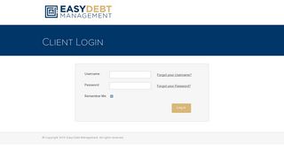 Client Login - Easy Debt Management