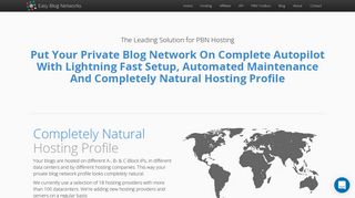 Easy Blog Networks: PBN Hosting and Autopilot Maintenance