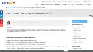 How to Clone Operating System in Windows 10/8/7 - EaseUS