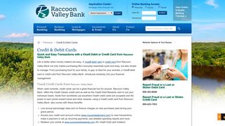 Raccoon Valley Bank - Make your purchases easily with a debit card ...