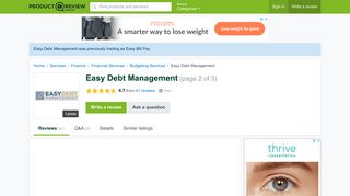 Easy Debt Management Reviews (page 2) - ProductReview.com.au