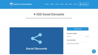 EDD Social Discounts - Easy Digital Downloads