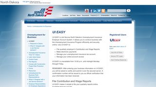 UI EASY | Job Service North Dakota