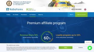Premium affiliate program | Forex Broker - RoboForex