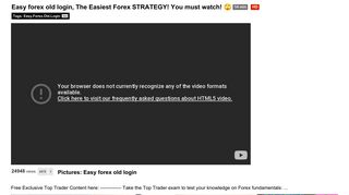 Easy forex old login - raceswimming.org