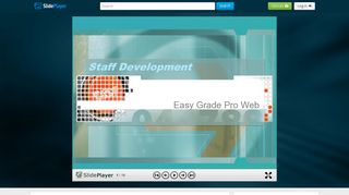 Staff Development Easy Grade Pro Web. Differences Web Data on ...