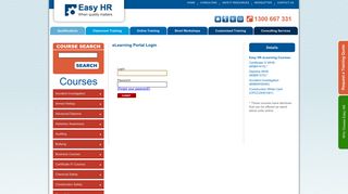 Generic eLearning Portal Login : Easy HR