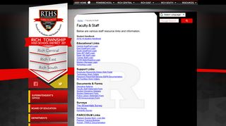 Faculty & Staff - Rich Township High School District 227