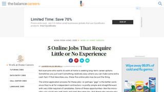 Easy Online Jobs Need Take Little or No Experience