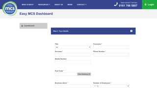 Online Dashboard - Easy MCS Ltd Online Dashboard